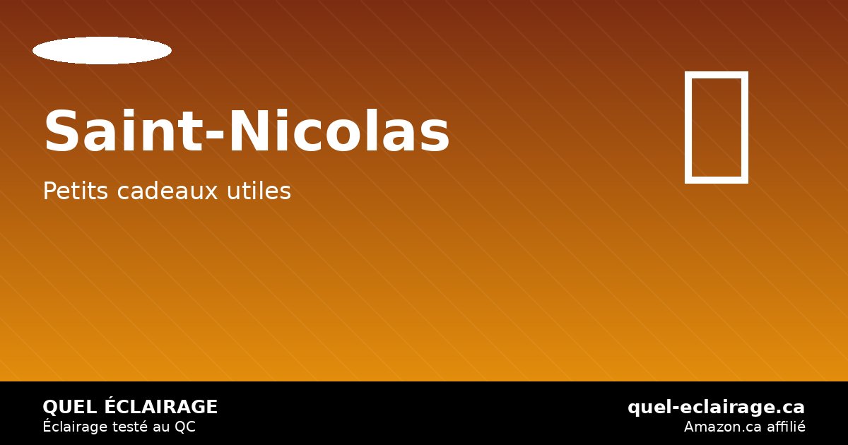 Saint-Nicolas 6 décembre 2026: cadeaux ampoules smart, guirlandes et lampes — quel-eclairage